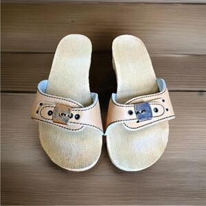 Dr. Scholls WOMEN'S DR. SCHOLLS ORIGINAL CLOG SANDAL~Tan~ USA Size 7~CLASSIC!